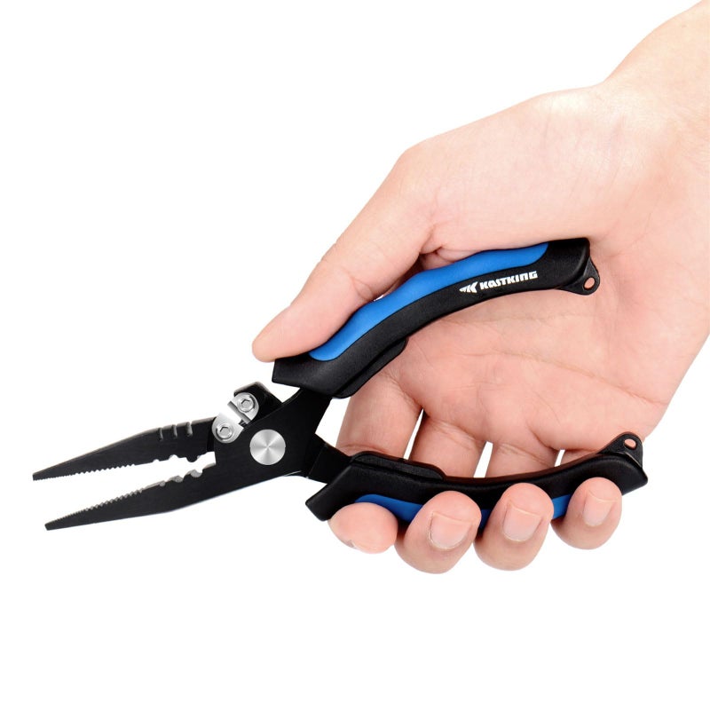 KastKing Intimidator Fishing Pliers, 7 inch Straight Nose with Braid Cutters - Heavy Duty - Image 5
